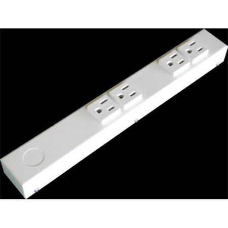 X1 X1 HR104VW 12 in. 4 TR Outlet Hardwired Power Strip HR104VW